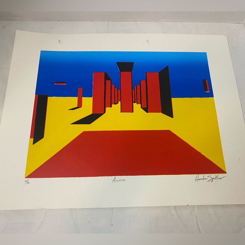 Signed Screen print , artist unknown